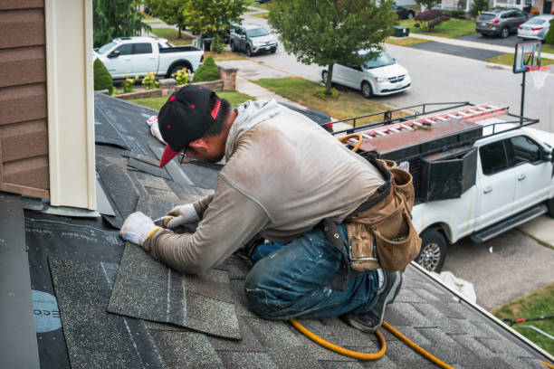 Professional Roofing technician working in Burlington, WI